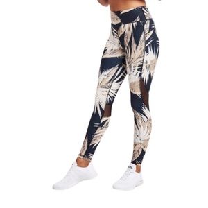 ALALA Tropical Printed yoga workout Leggings with Mesh panel